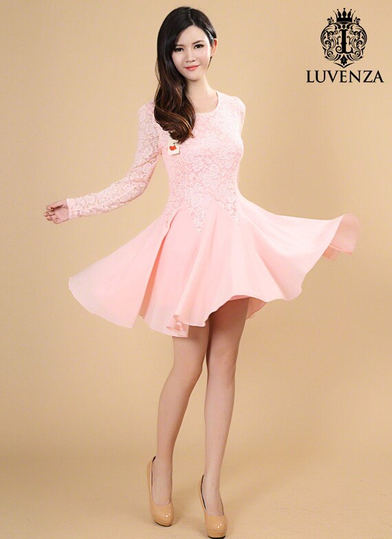 Light Pink Chiffon Dress